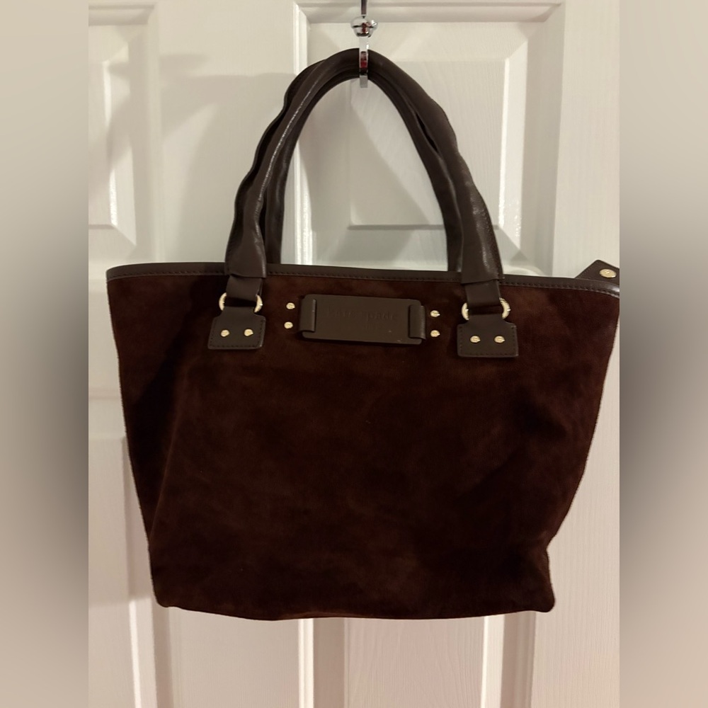 Kate Spade Chocolate Brown Suede and Leather bag